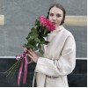 5 пионовидных сиреневых роз Кантри блюз 70 см