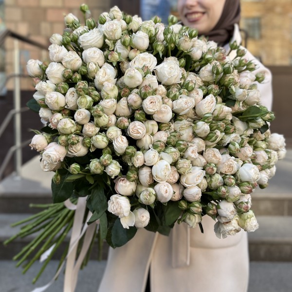 51 кустовая пионовидная Роза Принцесс Бомбастик 70 см