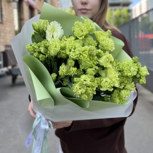 Букет из 11 зеленых эустом Букет из 11 зеленых эустом