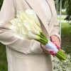 Букет невесты из 15 белых калл