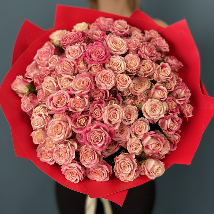 25 кустовых роз Флиндерс Лейн 40 см