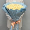 35 персиковых роз Пич Аваланш 60 см