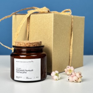 Аромасвеча Карамельный попкорн