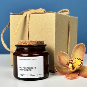 Аромасвеча Морская соль и орхидея