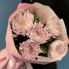5 сиреневых хризантем