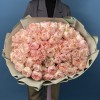 25 кустовых пионовидных роз Джульетта Хани 60 см