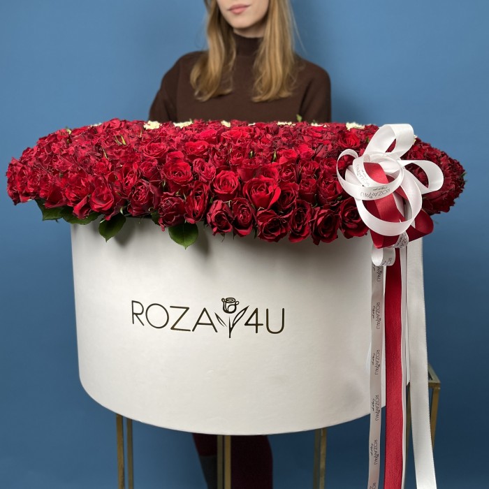 501 роза в большой коробке Мама