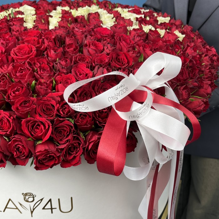 501 роза в большой коробке Маме