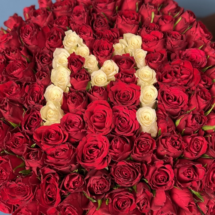 Сет из 4 больших коробок с розами Мама