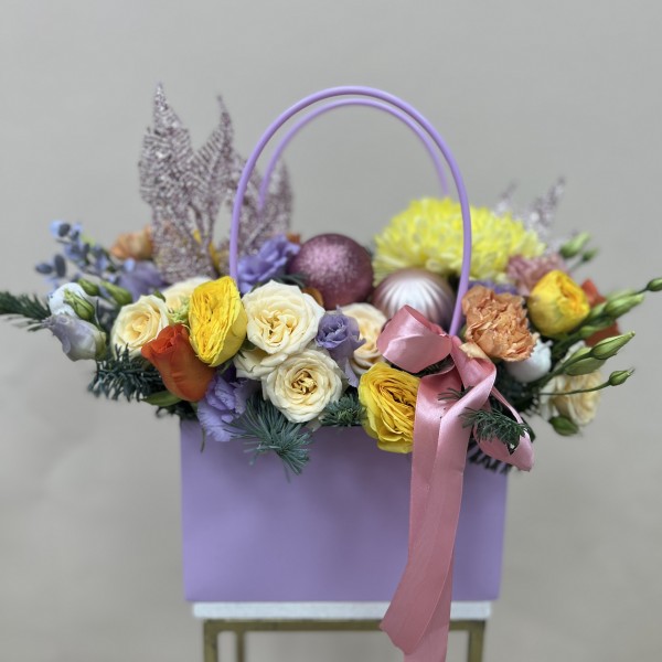 Букет дня в коробке Облако Нежности