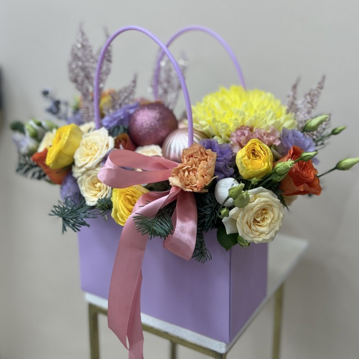 Букет дня в коробке Облако Нежности