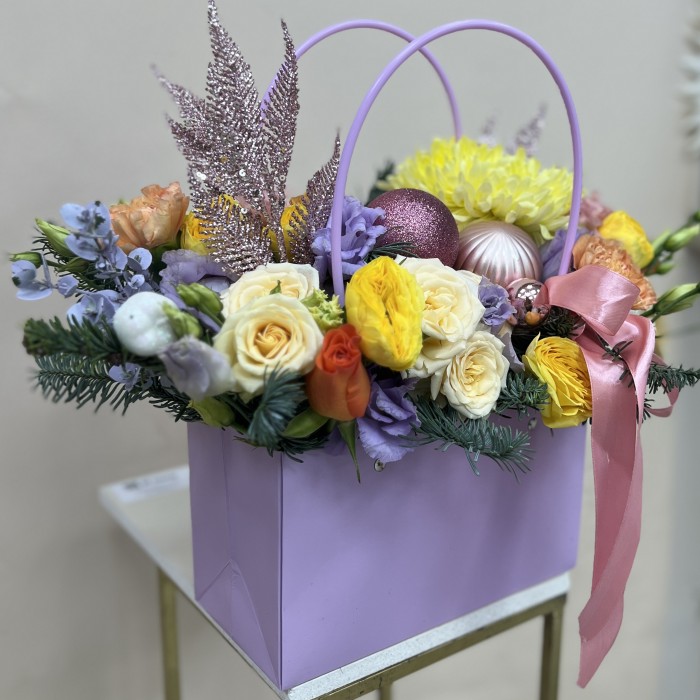 Букет дня в коробке Облако Нежности