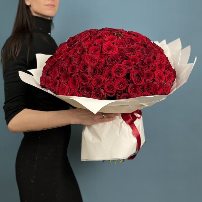 201 красная Роза ред Наоми 50 см