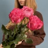 3 пионовидные розы Кантри блюз 60 см