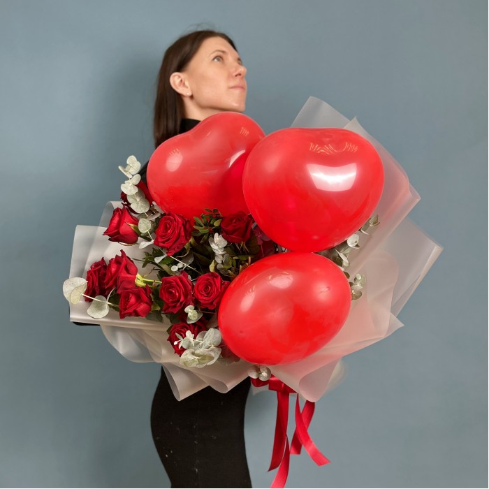 Букет красных роз Вечная любовь