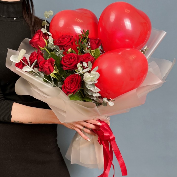 Букет красных роз Вечная любовь
