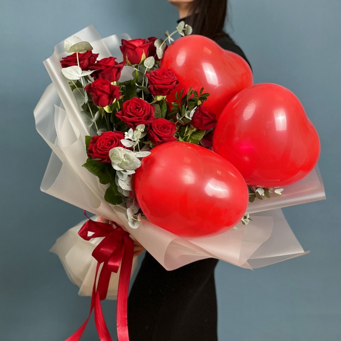 Букет красных роз Вечная любовь