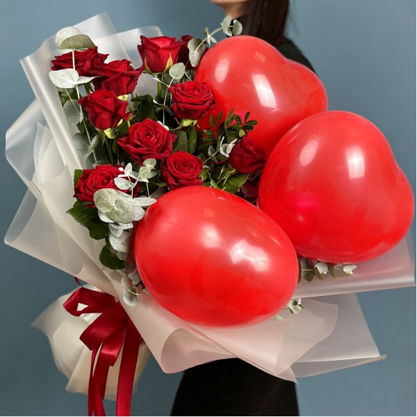 Букет красных роз Вечная любовь