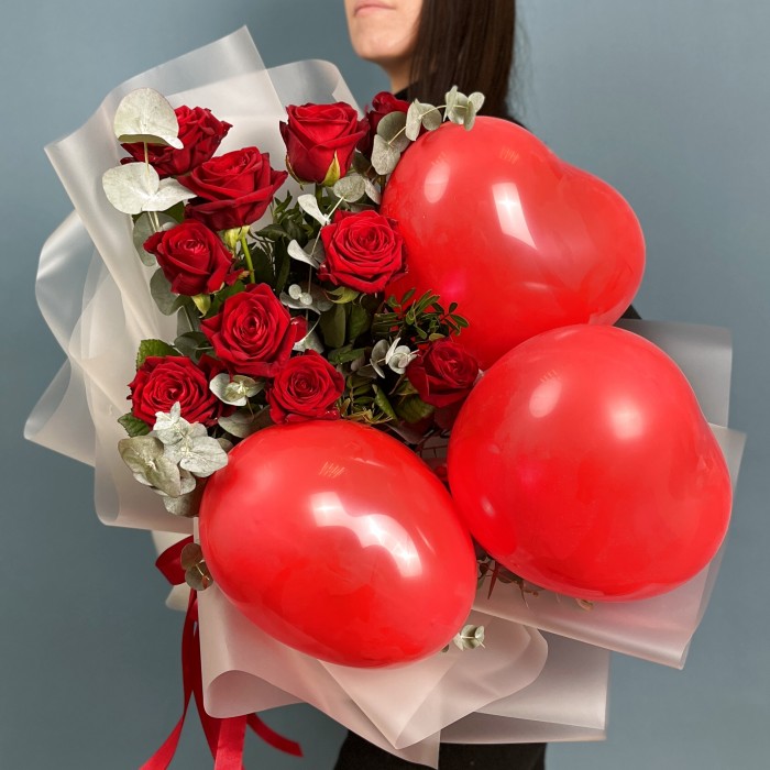 Букет красных роз Вечная любовь