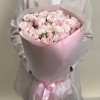 15 кустовых пионовидных роз розовый бомбастик 40 см