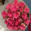 17 малиново-белых роз Дабл Дейт