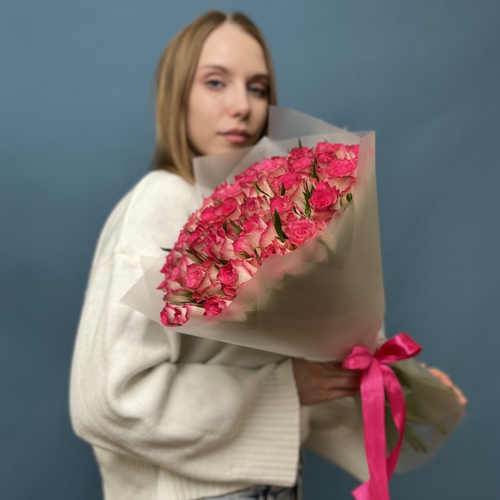 41 малиново-белая Роза Дабл Дейт