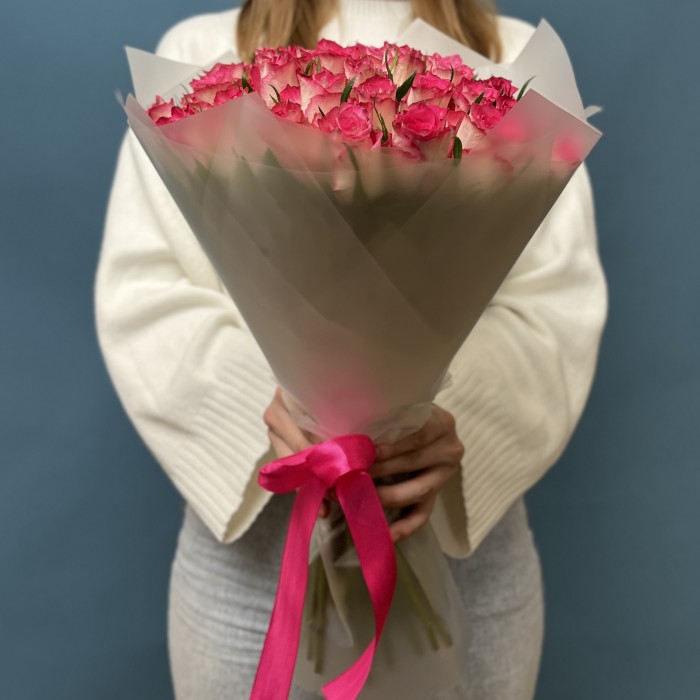 41 малиново-белая Роза Дабл Дейт