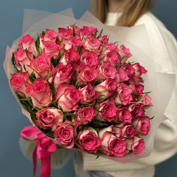 41 малиново-белая Роза Дабл Дейт