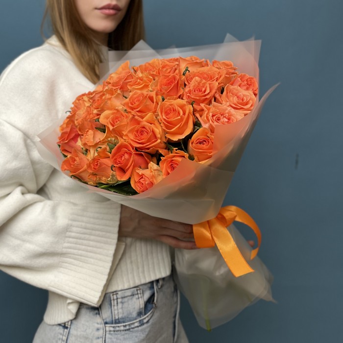 41 оранжевая роза Тропикал Амазон