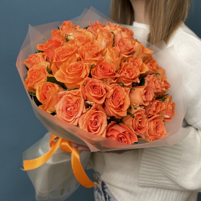 41 оранжевая роза Тропикал Амазон