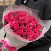 45 малиновых роз Вайлд Калипсо