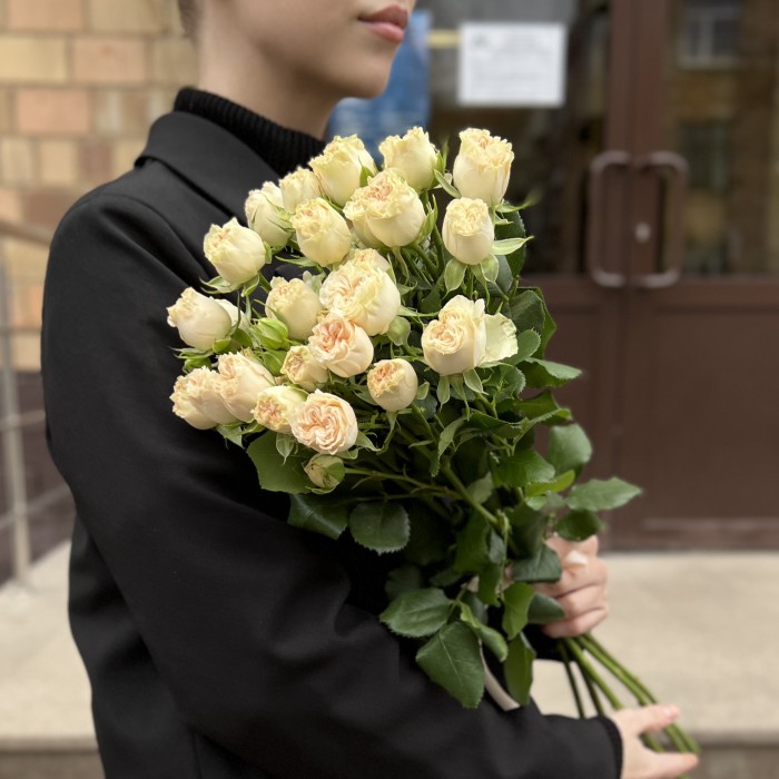 5 Кустовых пионовидных роз Саммер-роз 50 см