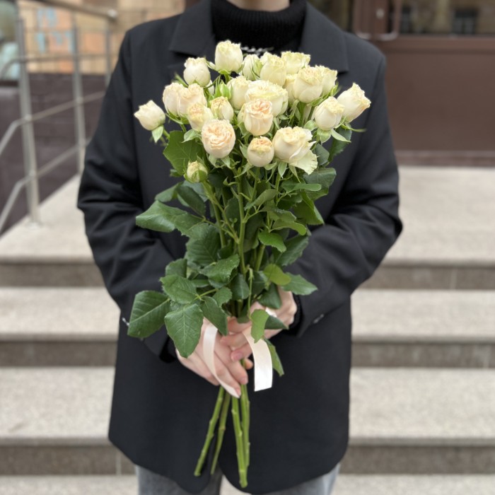 5 Кустовых пионовидных роз Саммер-роз 50 см