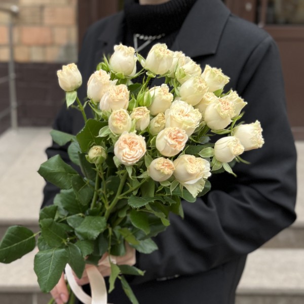 5 Кустовых пионовидных роз Саммер-роз 50 см