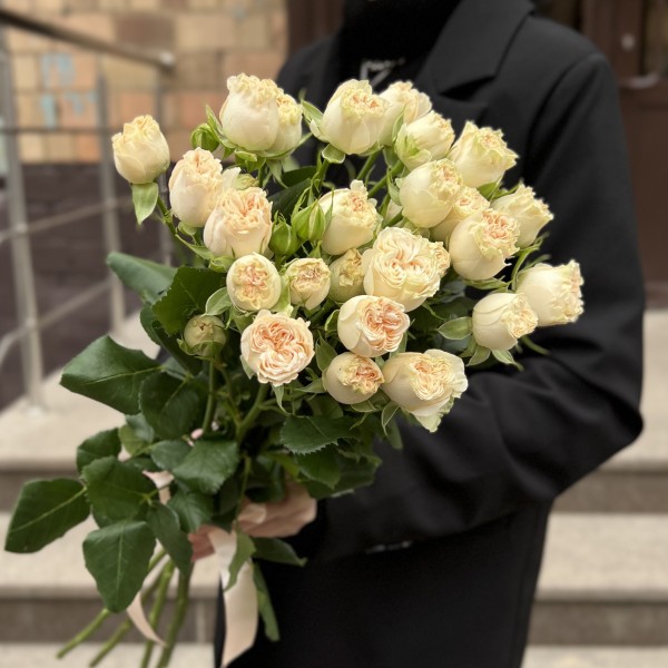 5 кустовых пионовидных Саммер-роз 60 см