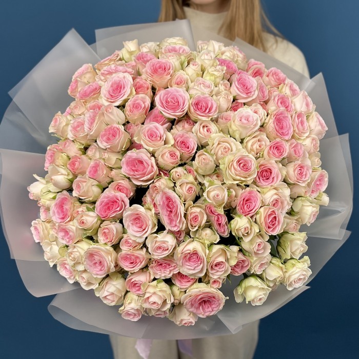 51 кустовая роза Гуд Муд 50 см