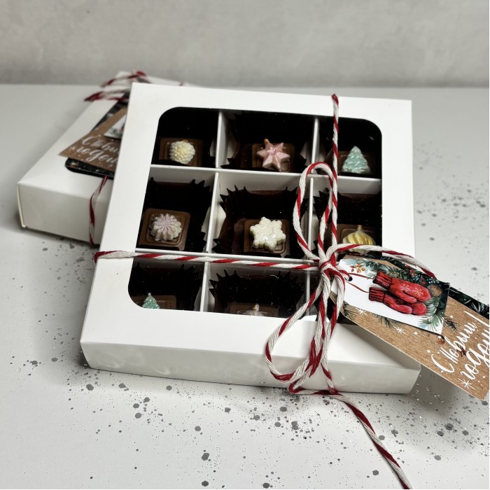 Новогодние конфеты ручной работы с конфитюром