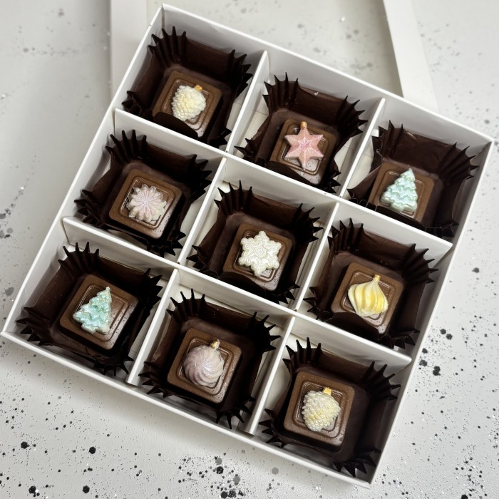 Новогодние конфеты ручной работы с конфитюром