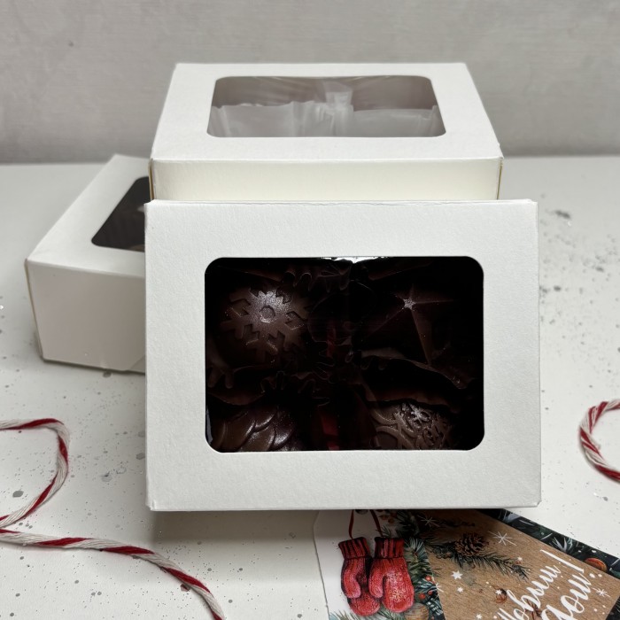 Новогодний набор из шоколада ручной работы фейерверк