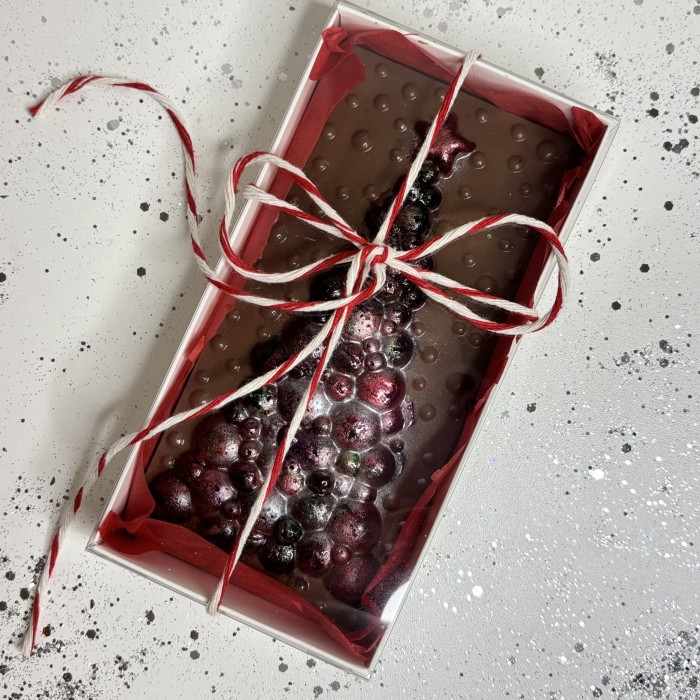 Новогодний шоколад ручной работы Сияющая елочка