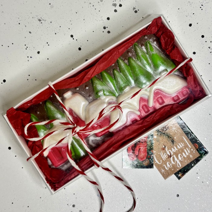 Новогодний шоколад ручной работы