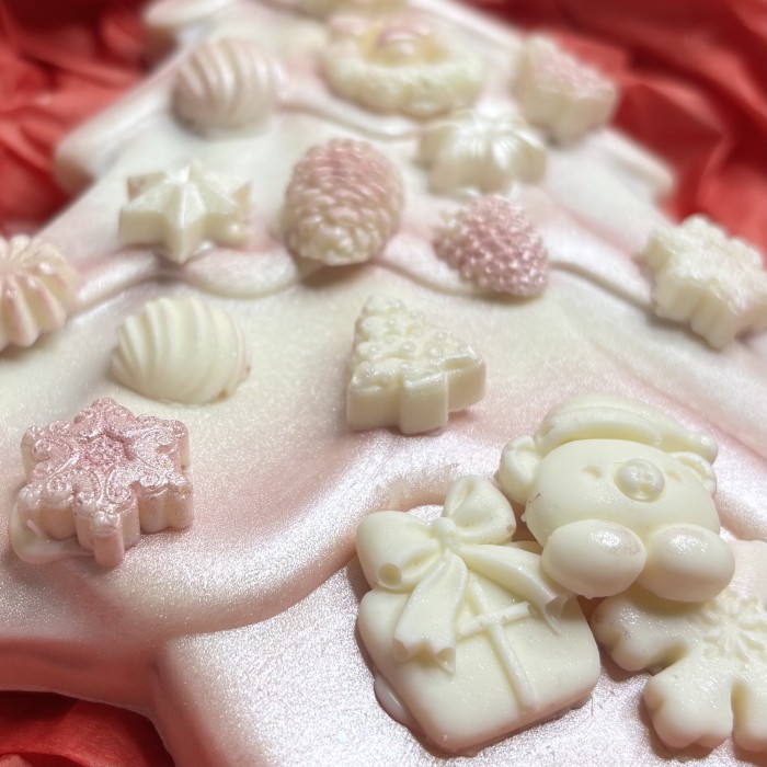 Новогодняя Мега шоколадка елочка с клубничным конфитюром