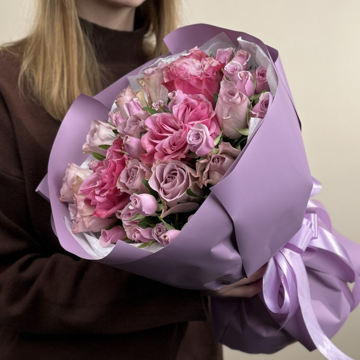 Букет из роз Розовый Блеск