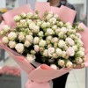 15 кустовых пионовидных Роз Принцесс Бомбастик 70 см в упаковке