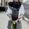 5 черных Роз 60 см