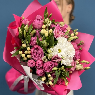 Большой Букет Розовый восторг