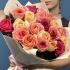 21 роза MIX 60 см