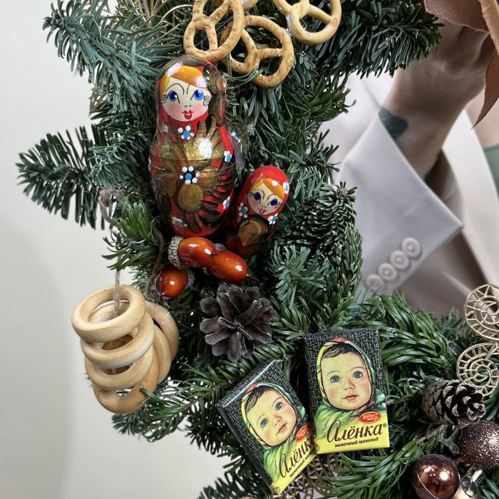 Рождественский венок Русская Зима