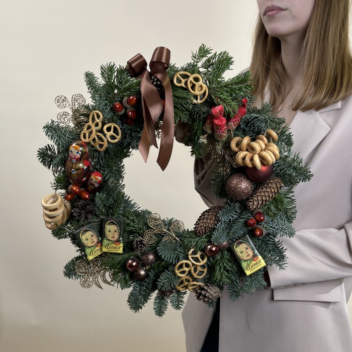 Рождественский венок Русская Зима
