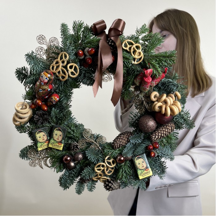 Рождественский венок Русская Зима